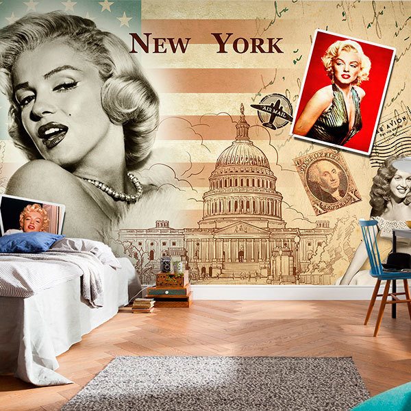Fotomurales: Collage Marilyn Monroe