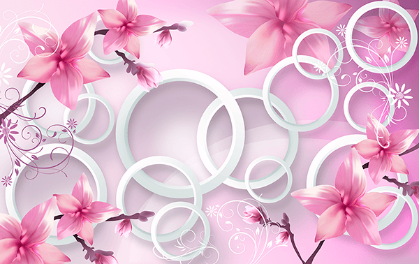 Fotomurales: Stephanotis rosas