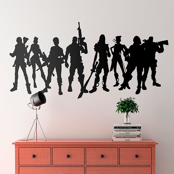 Vinilos Decorativos: Jugadores de Fortnite