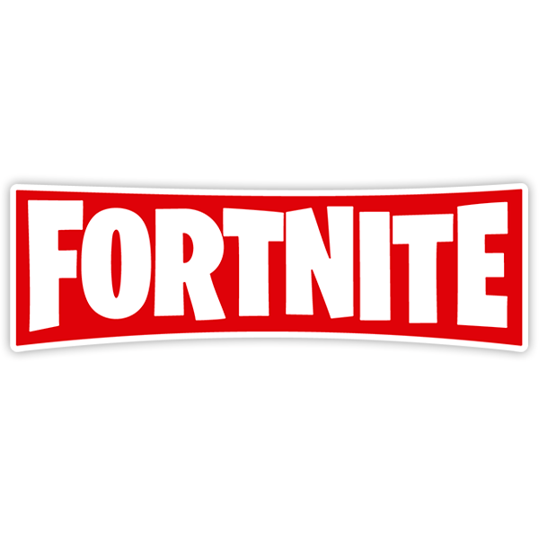 Pegatinas: Fortnite logo rojo