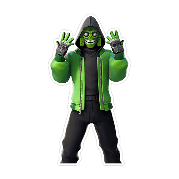 Vinilos Decorativos: Skin Fortnite guerrero verde