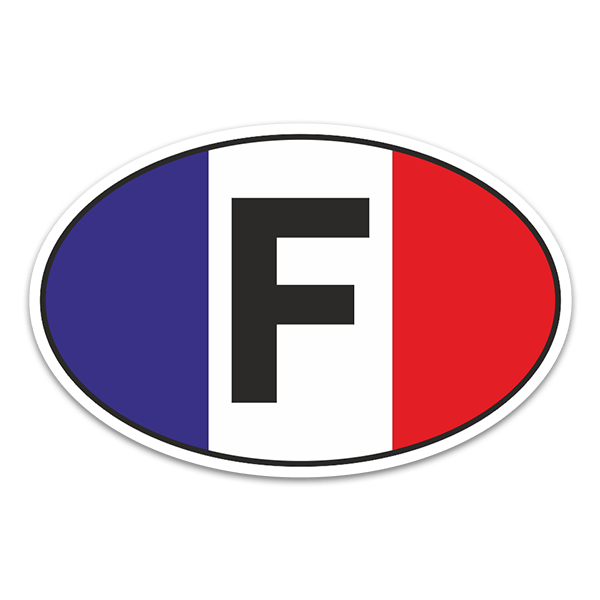 Pegatinas: Francia óvalo