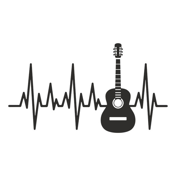 Pegatinas: Cardio Electro Guitarra