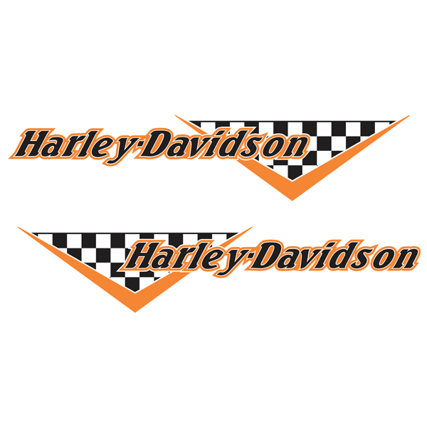 Pegatinas: Kit Harley Davidson bandera cuadros
