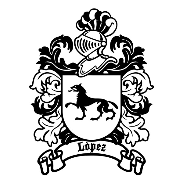 Vinilos Decorativos: Escudo Heráldico López