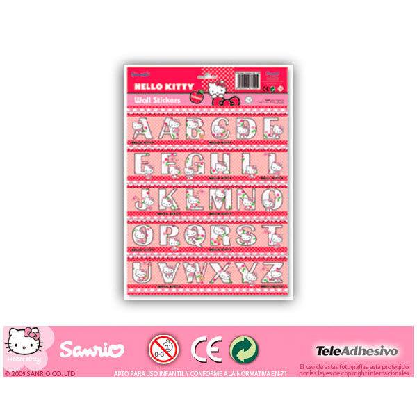Vinilos Infantiles: Hello kitty letras 24x34 cm