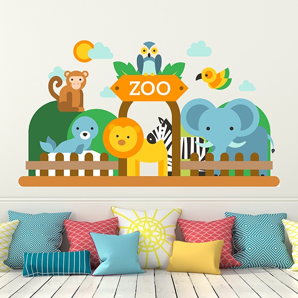 Vinilos Infantiles: Zoo infantil