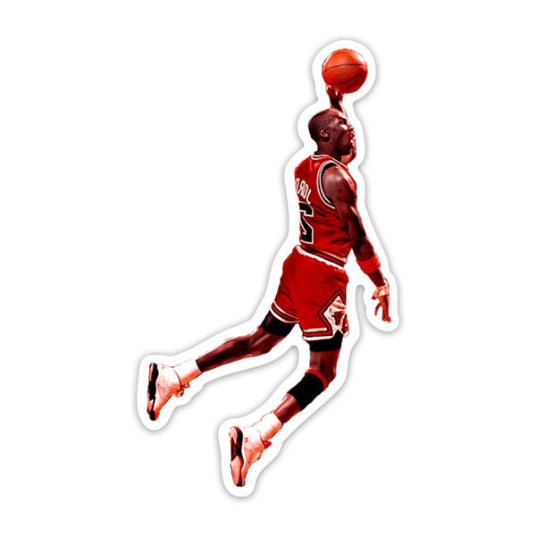 Pegatinas: Michael Jordan Salto Histórico