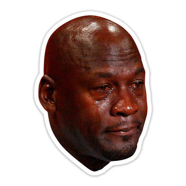 Pegatinas: Michael Jordan Lágrimas