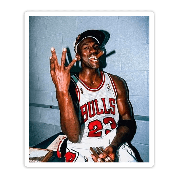 Pegatinas: Michael Jordan 4º Anillo NBA