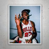 Pegatinas: Michael Jordan 4º Anillo NBA 3