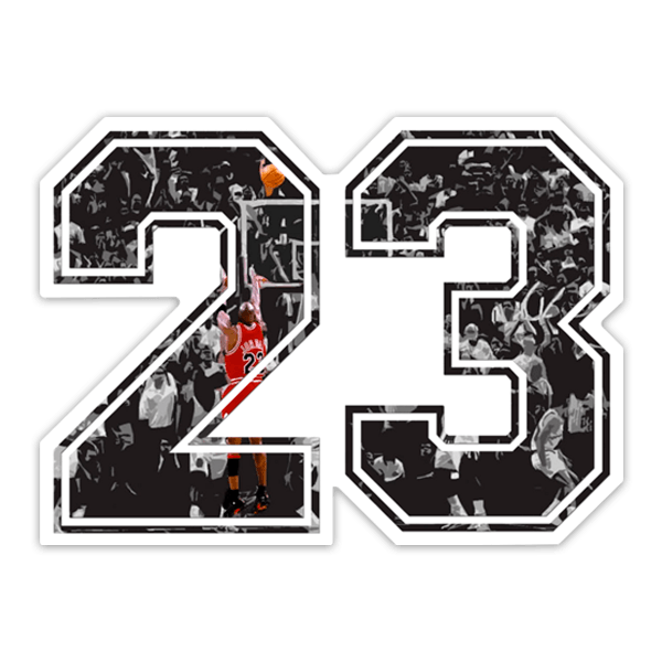 Pegatinas: Michael Jordan 23