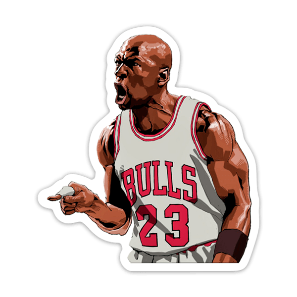 Pegatinas: Michael Jordan Su Majestad