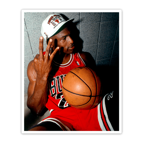 Pegatinas: Michael Jordan 3º Anillo NBA