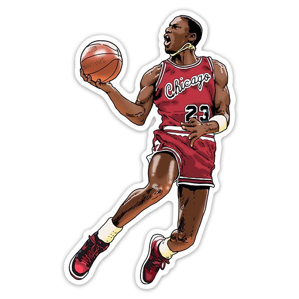 Pegatinas: Michael Jordan Dibujo II