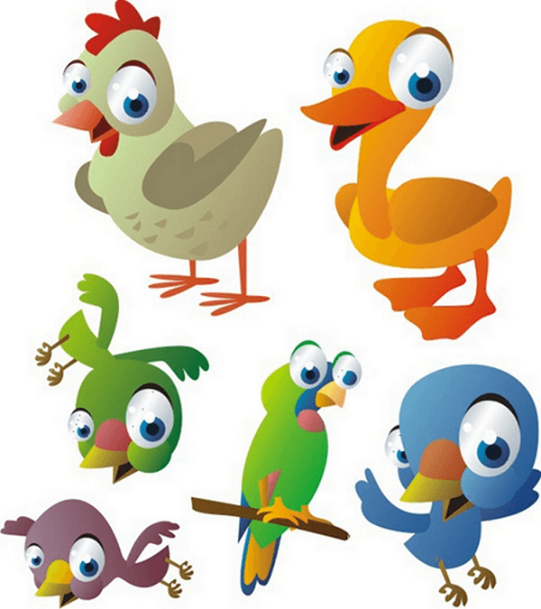 Vinilos Infantiles: Kit de Aves y Pájaros