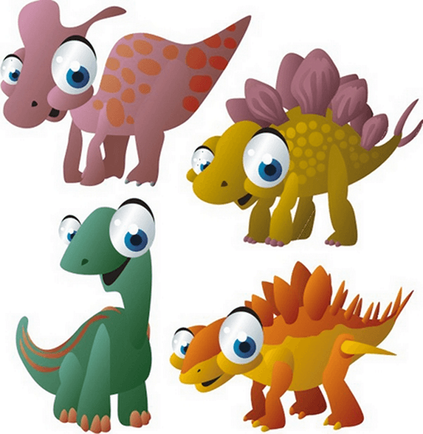 Vinilos Infantiles: Kit Dinosaurios terrestres