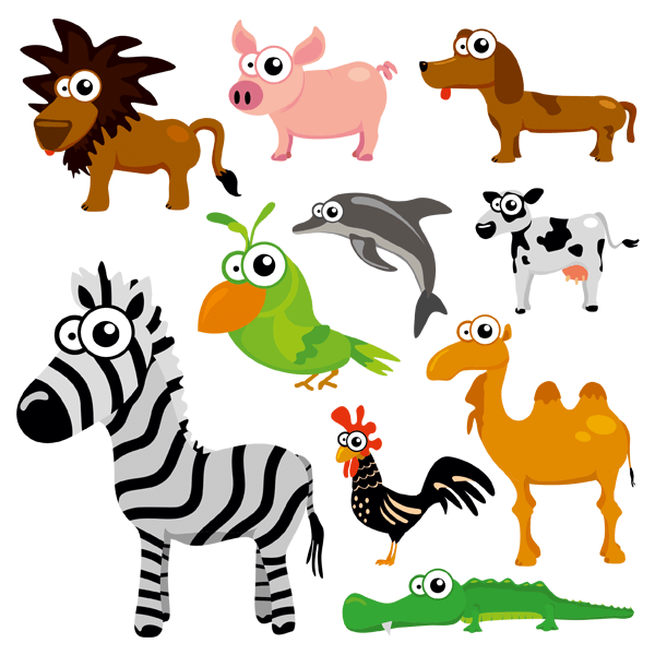 Vinilos Infantiles: Kit Animales varios