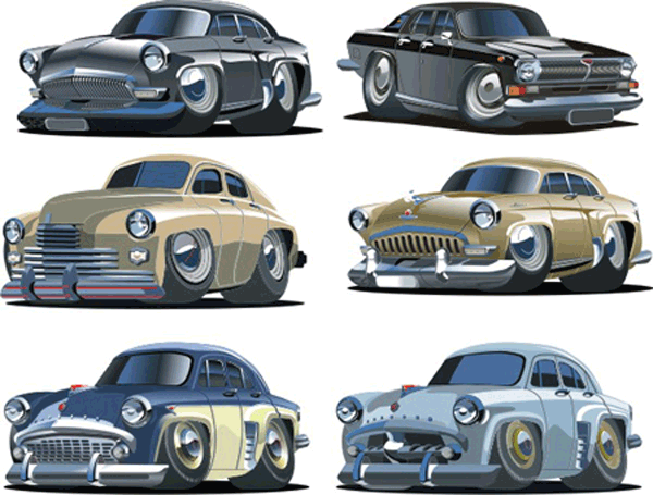 Vinilos Infantiles: Kit Coches Clásicos Americanos