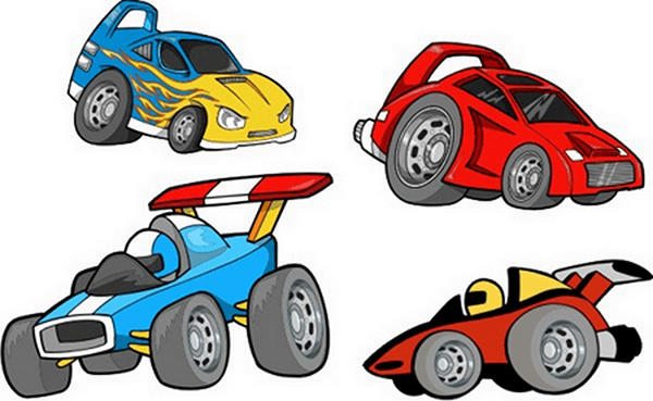 Vinilos Infantiles: Coches veloces