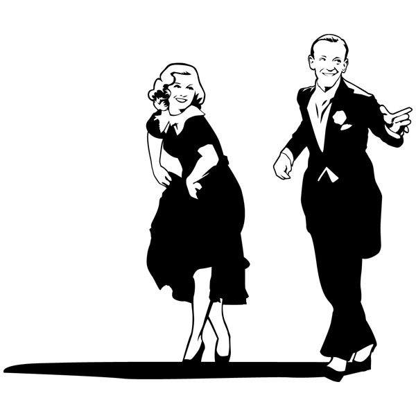 Vinilos Decorativos: Fred Astaire y Ginger Rogers