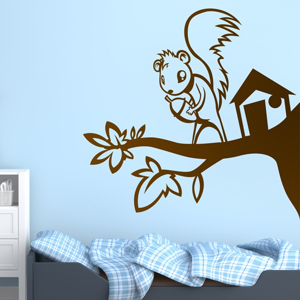 Vinilos Infantiles: Ardilla en el árbol