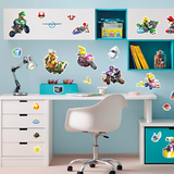 Vinilos Infantiles: Set 34X Mario Kart Wii 3