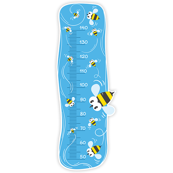 Vinilos Infantiles: Medidor abejas por el cielo