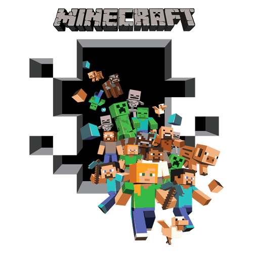 Vinilos Decorativos: Minecraft 3D 2