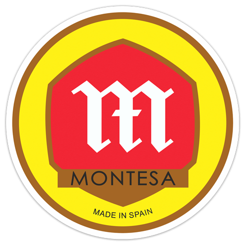 Pegatinas: Logo de Montesa rojo