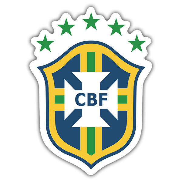 Pegatinas: Brasil - Escudo de Fútbol