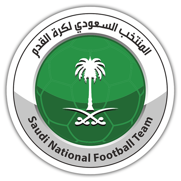 Pegatinas: Arabia Saudí - Escudo de Fútbol