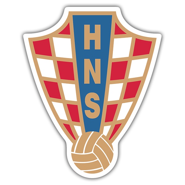 Pegatinas: Croacia - Escudo de Fútbol