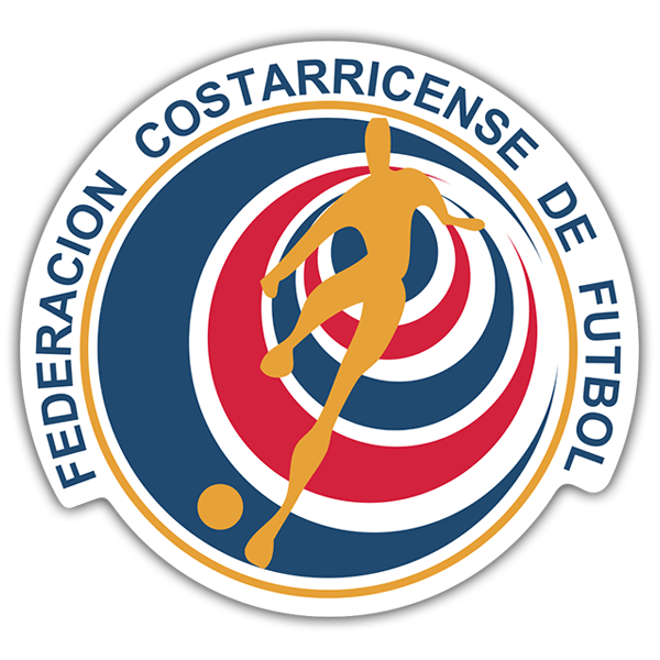 Pegatinas: Costa Rica - Escudo de Fútbol