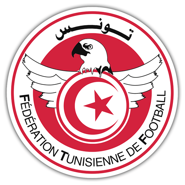 Pegatinas: Túnez - Escudo de Fútbol