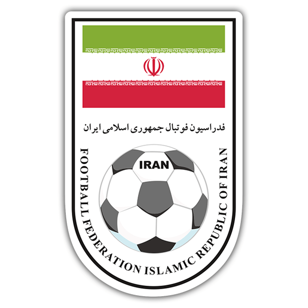Pegatinas: Irán - Escudo de Fútbol