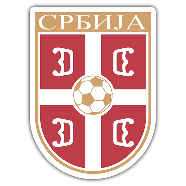 Pegatinas: Serbia - Escudo de Fútbol