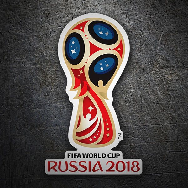 Pegatinas: Logo Mundial de fútbol Rusia 2018
