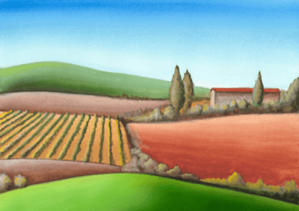 Vinilos Decorativos: Paisaje agricola