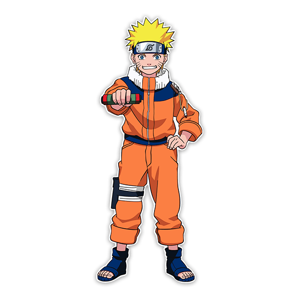 Vinilos Infantiles: Naruto con el Pergamino