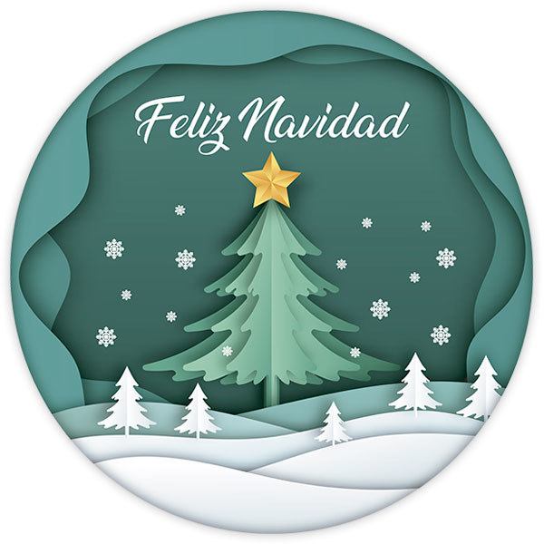 Vinilos Decorativos: Esfera de Navidad, en español
