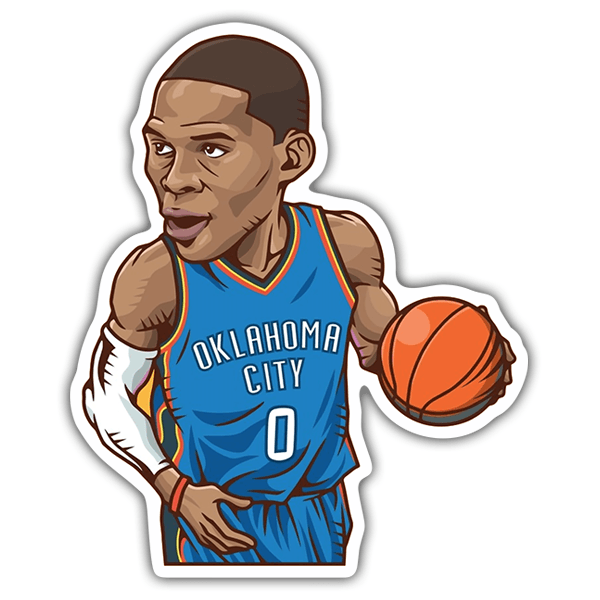 Pegatinas: NBA - Russell Westbrook All-Star