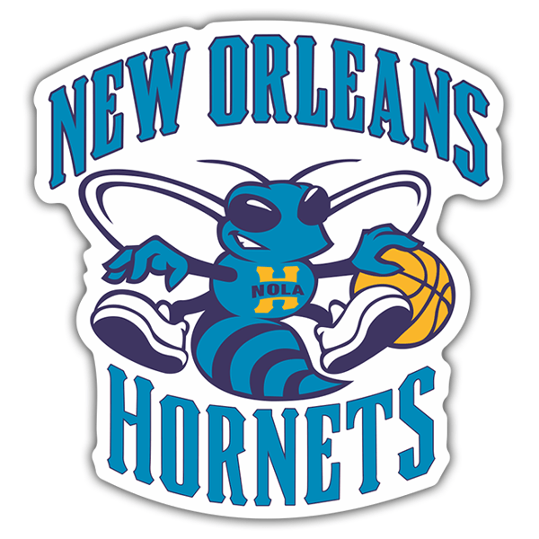 Pegatinas: NBA - New Orleans Hornets escudo antiguo