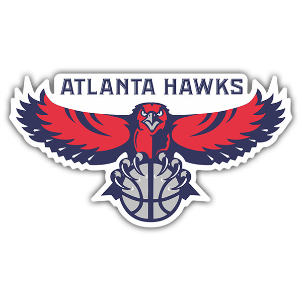 Pegatinas: NBA - Atlanta Hawks escudo antiguo