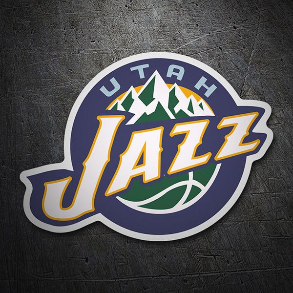 Pegatinas: NBA - Utah Jazz escudo antiguo