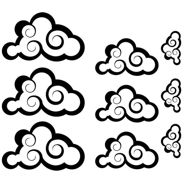 Vinilos Decorativos: Kit 9 Nubes