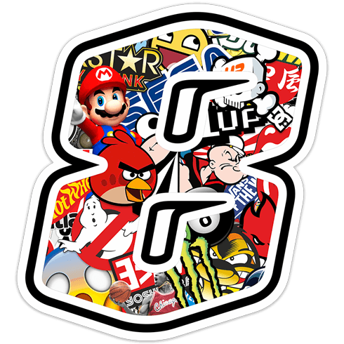 Pegatinas: Número 8 Stickerbomb