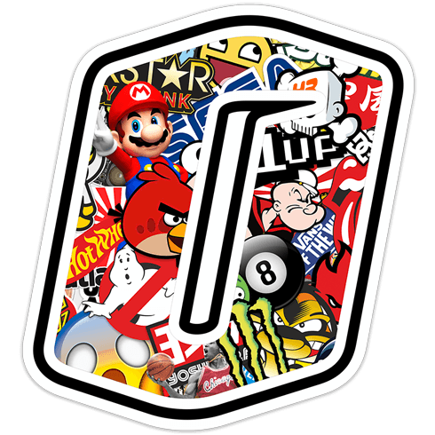 Pegatinas: Número 0 Stickerbomb
