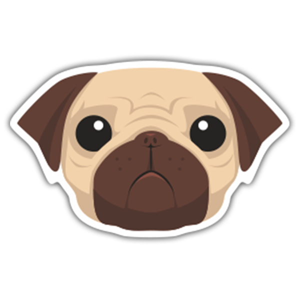 Pegatinas: Pug