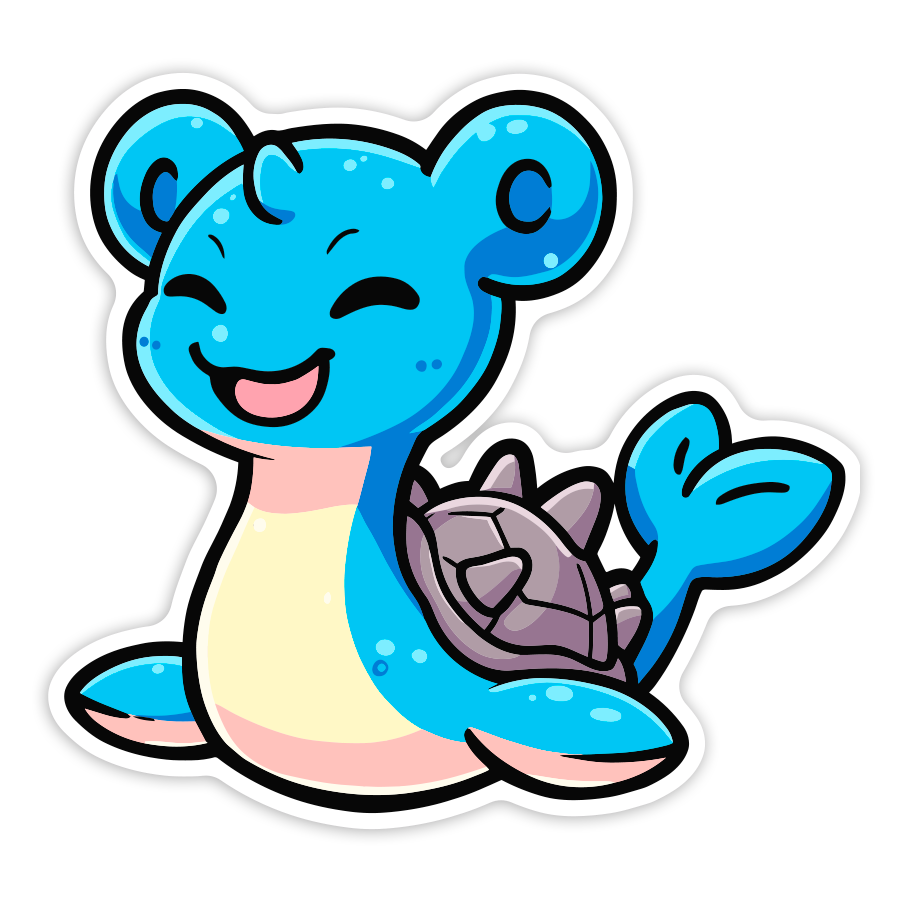 Pegatinas: Lapras Chibi Pokémon